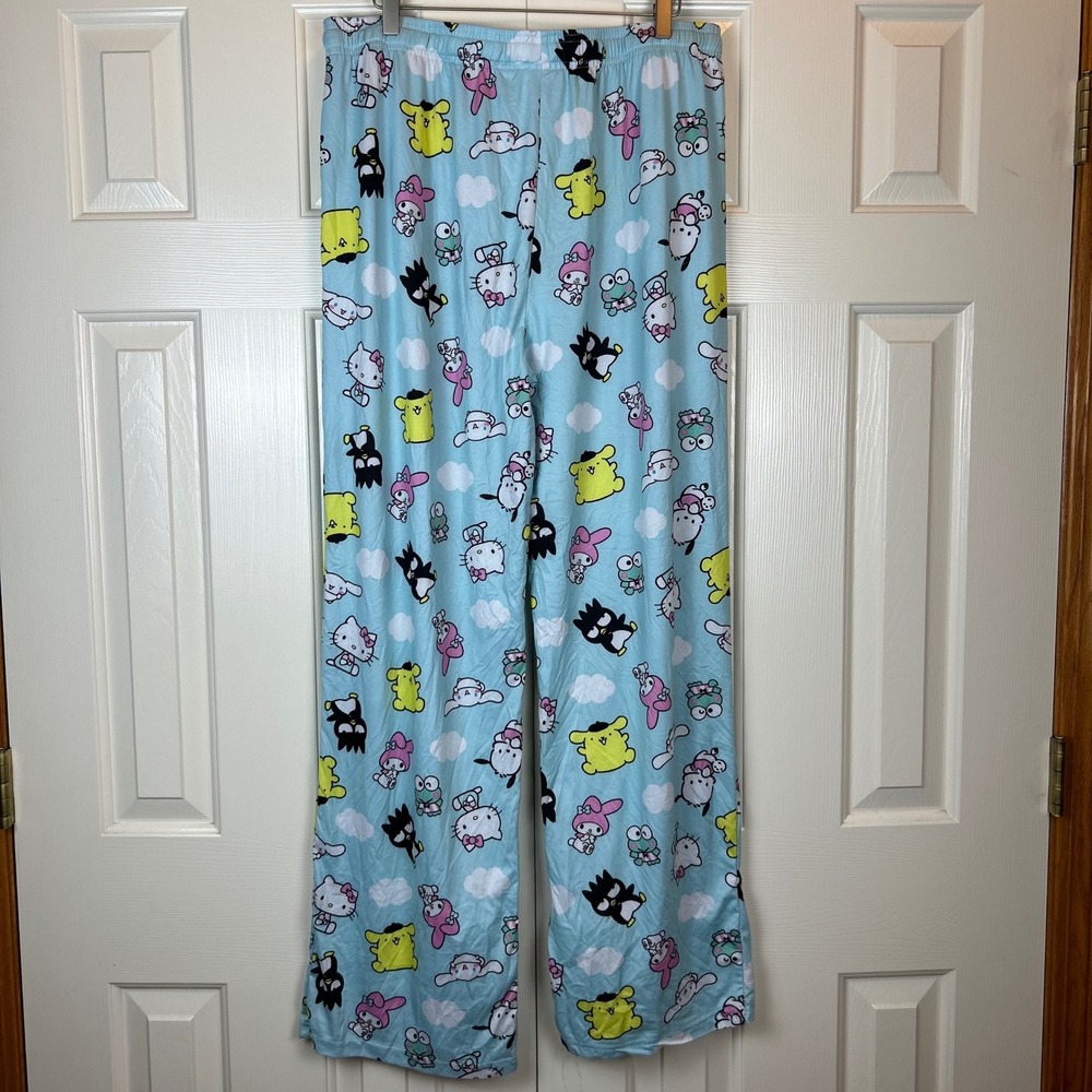 Sanrio Hello Kitty and Friends Blue Pajama Pants Men XL Lounge Sleep